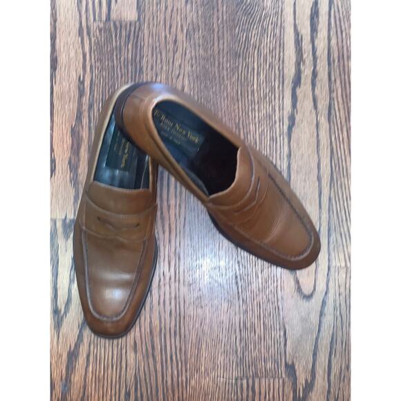 To Boot New York Adam Derrick Brown Leather Loafers Men’s Size 8.5 Italy main image 6